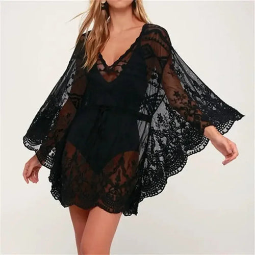 Elegant Lace Beach Cover-Up